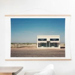 Best Sale 🎉 Upholstered Deny Designs Irony In West Texas Wall Scroll 🎁