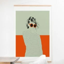 Deals 👏 Upholstered Deny Designs 👩 Woman Color 10 Wall Scroll ✨