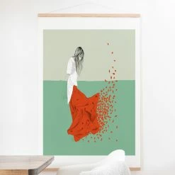 Cheapest 😉 Fabric Deny Designs 👩 Woman Color 9 Wall Scroll 🥰