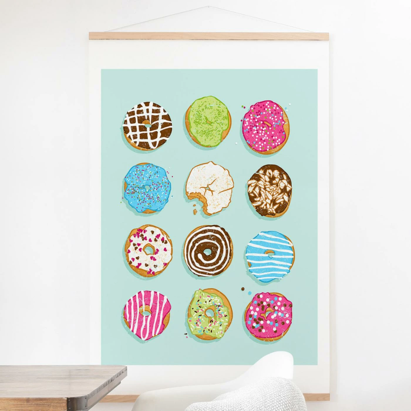 Wholesale ๐ Upholstered Deny Designs Sweet Donuts Wall Scroll ๐