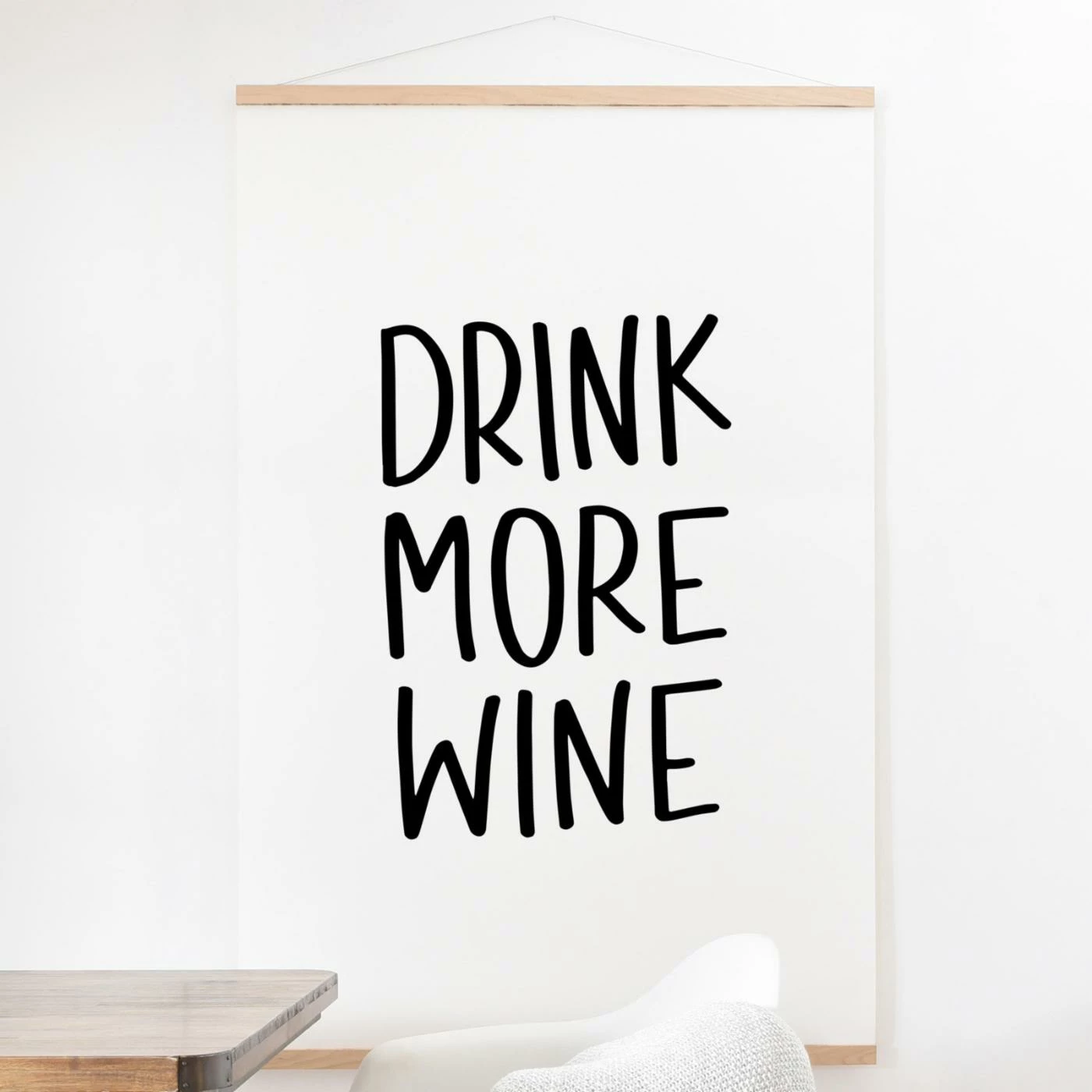 Top 10 ๐งจ Upholstered Deny Designs Drink More Wine Wall Scroll ๐