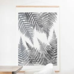 Budget ❤️ Upholstered Deny Designs Watercolor Ferns Wall Scroll 🔥