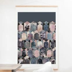 Deals 🤩 Upholstered Deny Designs Art Deco Dream 1 Wall Scroll ✔️