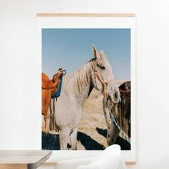 Discount 😉 Fabric Deny Designs Desert Horse Wall Scroll 🧨