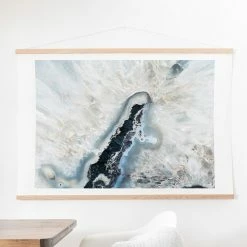 New 👏 Fabric Deny Designs Ice Crystals Wall Scroll 👏