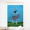 Best reviews of 🤩 Fabric Deny Designs Zebra With Rabbit Wall Scroll 🎁