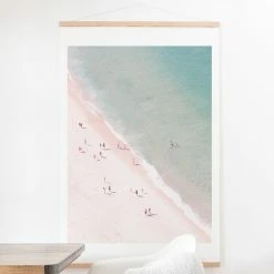 Cheapest 😀 Fabric Deny Designs Beach 🌞 Summer Of Love Wall Scroll 🎁