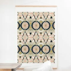 Deals 🌟 Upholstered Deny Designs Marble Mosaic Pattern Wall Scroll 🛒