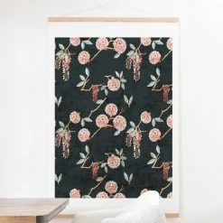 Cheap 😉 Upholstered Deny Designs Floralista Wall Scroll 🧨