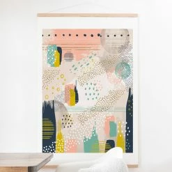 Coupon ⌛ Upholstered Deny Designs Abstract 01 Wall Scroll 👏