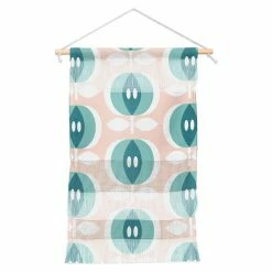 Discount ✔️ Upholstered Deny Designs Fjalla Petal Pink Wall Hanging ⭐