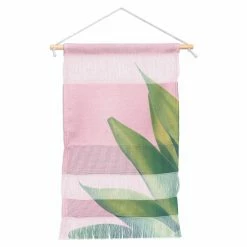 Budget 😉 Upholstered Deny Designs Pink Agave Wall Hanging 🛒
