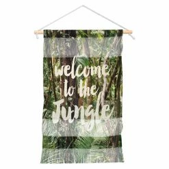 Best deal 👍 Upholstered Deny Designs Welcome To The Jungle Wall Hanging ✨