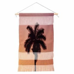 Buy 😍 Upholstered Deny Designs Palm Sunset Wall Hanging ✔️