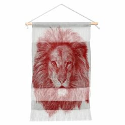 Flash Sale 👏 Upholstered Deny Designs Red Leo Wall Hanging ✨