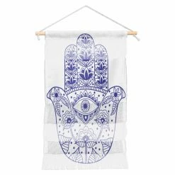 New ⭐ Upholstered Deny Designs Hand Of Fatima Wall Hanging 👏