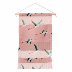 Cheap ❤️ Upholstered Deny Designs Holli Zollinger Flamingo Pink Hanging Tapestry 🤩