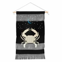 Flash Sale ✔️ Upholstered Deny Designs Holli Zollinger Zodiac Cancer Hanging Tapestry 🔔