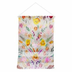 New 👏 Upholstered Deny Designs Iveta Abolina Poppy Meadow IV Hanging Tapestry ✨