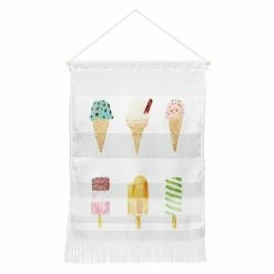 Cheap 🌟 Upholstered Deny Designs Laura Redburn Ice Cream Selection Hanging Tapestry 🔔