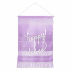 Coupon ⭐ Upholstered Deny Designs Lisa Argyropoulos Happy Vibes Lavender Hanging Tapestry 🔥