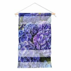 Best deal 🧨 Upholstered Deny Designs Magda Opoka Blue And Purple Petals Hanging Tapestry ⭐