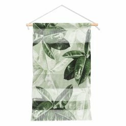 New ✨ Upholstered Deny Designs Magda Opoka Tropical Leaves Hanging Tapestry ❤️