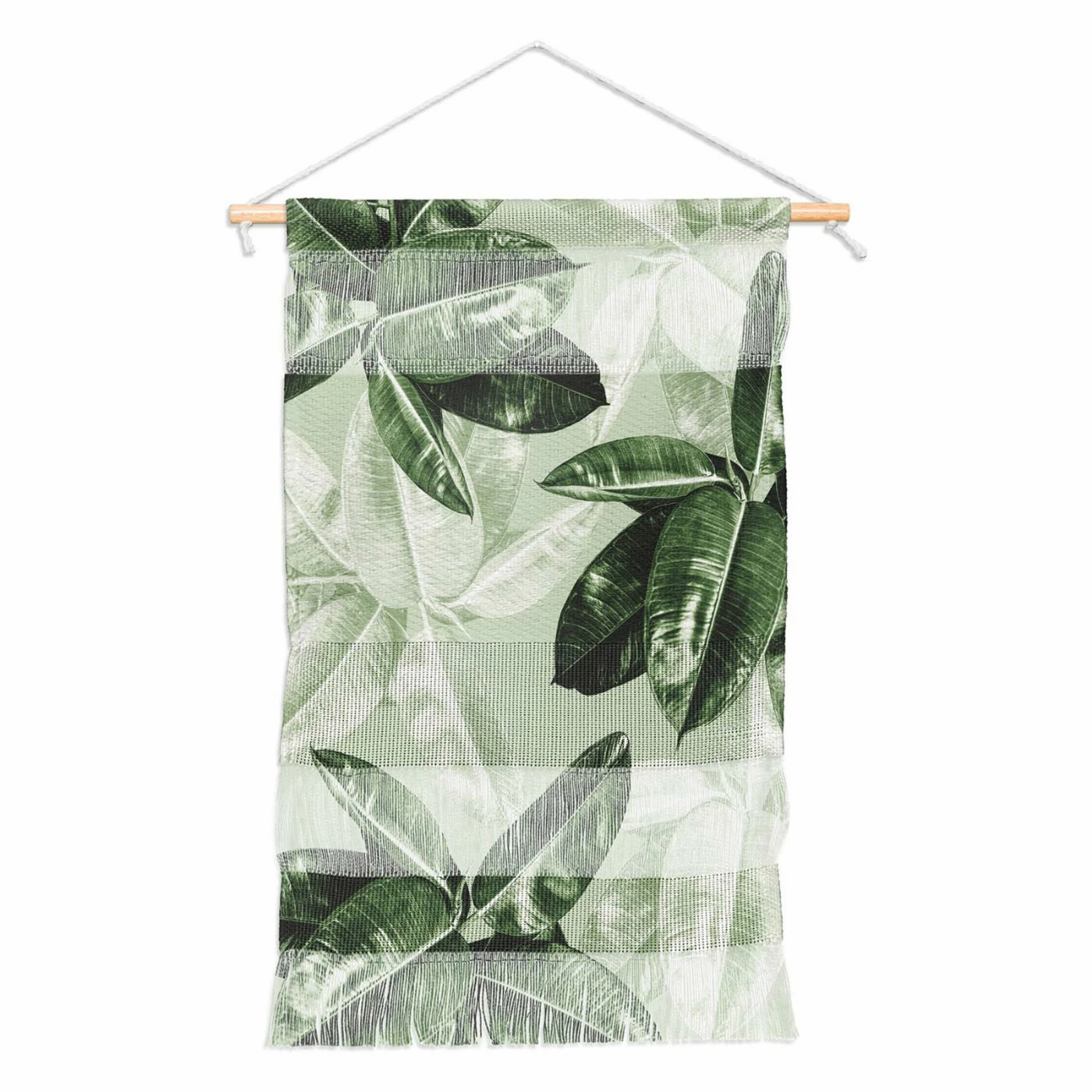 New โจ Upholstered Deny Designs Magda Opoka Tropical Leaves Hanging Tapestry โค๏ธ