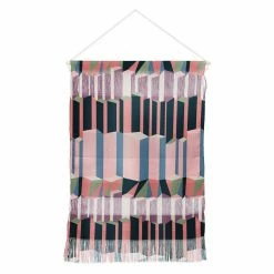 Outlet 🤩 Upholstered Deny Designs Mareike Boehmer Straight Geometry City 1 Hanging Tapestry ❤️