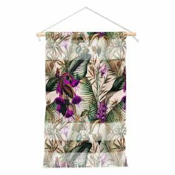 Buy 🥰 Upholstered Deny Designs Marta Barragan Camarasa Exotic Botanical Foliage 018 Hanging Tapestry 💯