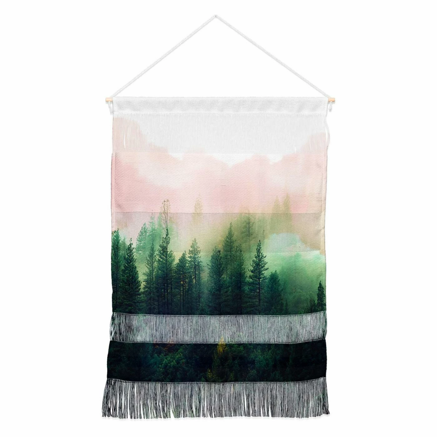 New 🎁 Upholstered Deny Designs Marta Barragan Camarasa Mountain Landscape Painting 01 Hanging Tapestry 🤩