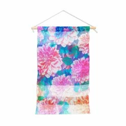 Promo 🧨 Upholstered Deny Designs Bloom With Leaves Saturated Portrait Wall Hanging 🧨