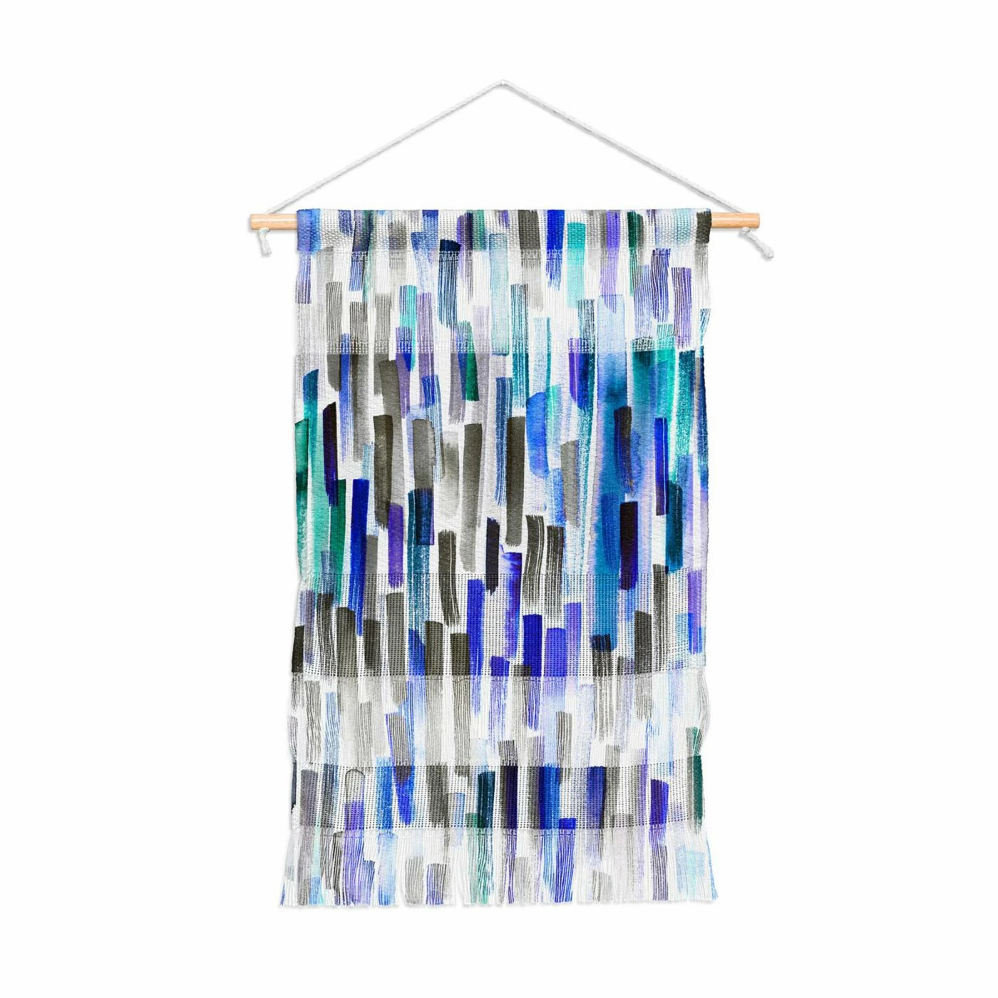 Cheap ๐ฏ Upholstered Deny Designs Brushstrokes Painting Stripes Portrait Wall Hanging ๐