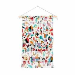 Buy ⭐ Upholstered Deny Designs Imaginary Geo Animals Shapes Portrait Wall Hanging ⭐