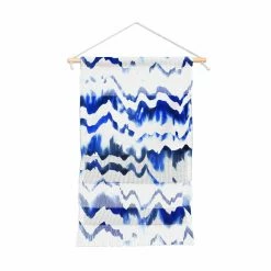 Coupon 😍 Fabric Deny Designs Blue Water Love Portrait Wall Hanging 😍