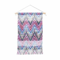 Flash Sale 👏 Upholstered Deny Designs Pena Chevron Silver Portrait Wall Hanging 👍