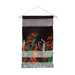 Flash Sale ✨ Upholstered Deny Designs Dramatic Florals Collection 01 Portrait Wall Hanging 👍