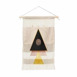 New ⭐ Upholstered Deny Designs Rustic Neutrals Portrait Wall Hanging 😉