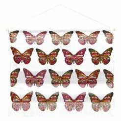 Deals 😍 Upholstered Deny Designs Bianca Green Butterflies Fly Wall Scroll 🔔