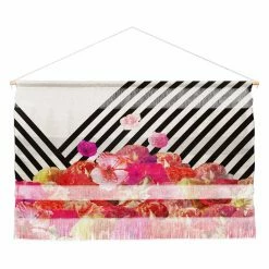 Hot Sale 🔥 Upholstered Deny Designs Bianca Green Floraline II Wall Scroll 👏