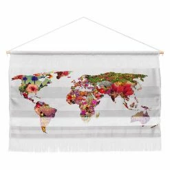 Flash Sale ⭐ Upholstered Deny Designs Bianca Green Its Your World Wall Scroll 😉