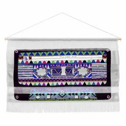 Brand new 🥰 Upholstered Deny Designs Bianca Green Mix Tape No 10 Wall Scroll ⭐