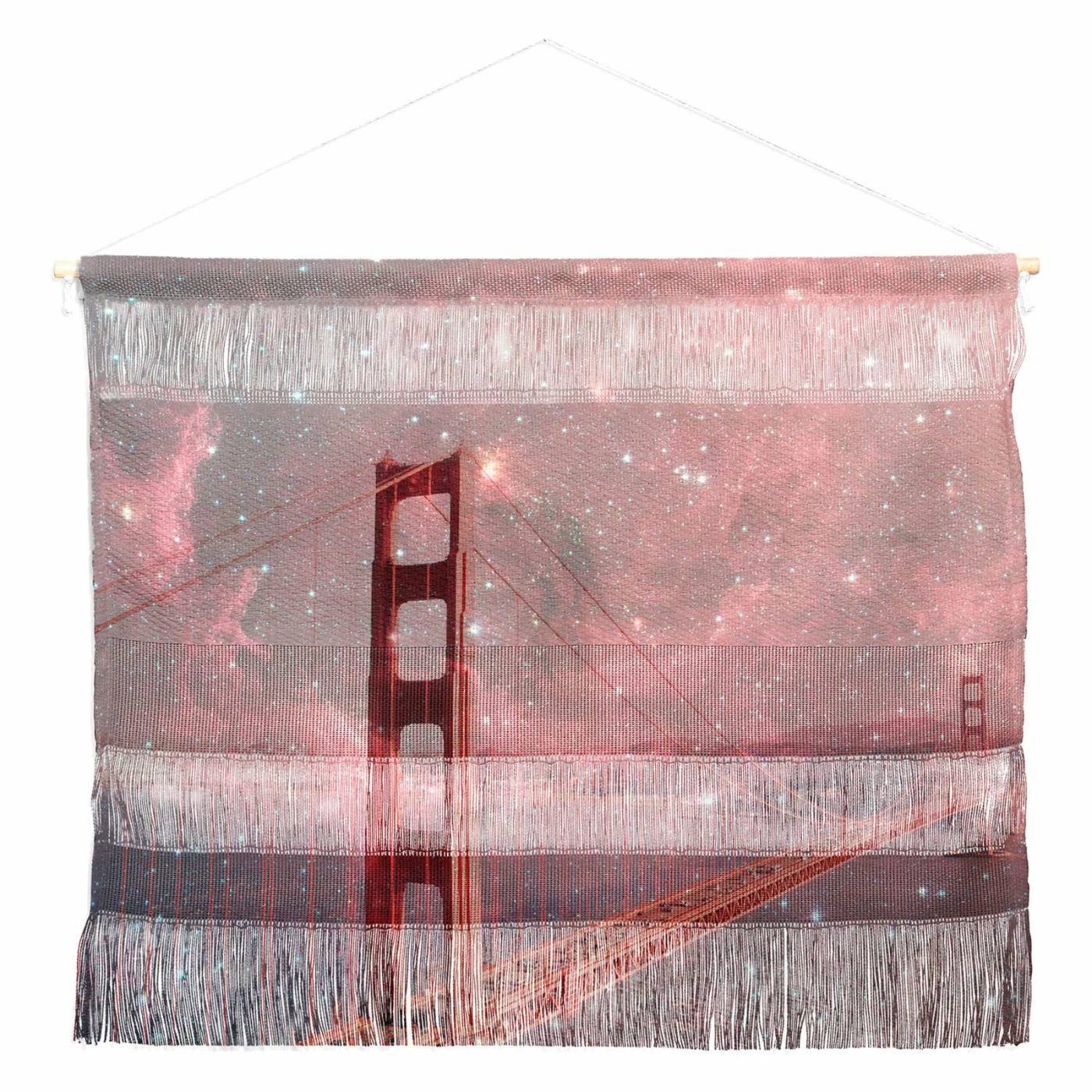 Discount ๐ Upholstered Deny Designs Bianca Green Stardust Covering San Francisco Wall Scroll ๐