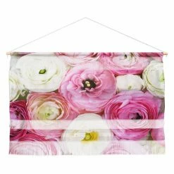 New 🔥 Upholstered Deny Designs Bree Madden Pastel Floral Wall Scroll 🔥