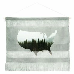 Hot Sale 🎉 Upholstered Deny Designs Chelsea Victoria American Landscape Wall Scroll 🛒