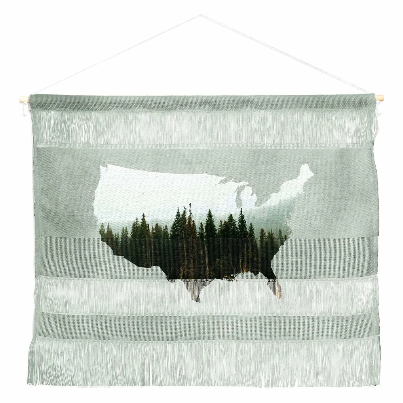 Hot Sale ๐ Upholstered Deny Designs Chelsea Victoria American Landscape Wall Scroll ๐