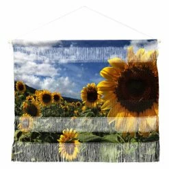 Brand new ⭐ Upholstered Deny Designs Deb Haugen Sunflower Love Wall Scroll 👍