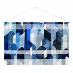 Deals 🎉 Upholstered Deny Designs Elisabeth Fredriksson Crystallized Blue Wall Scroll 👍