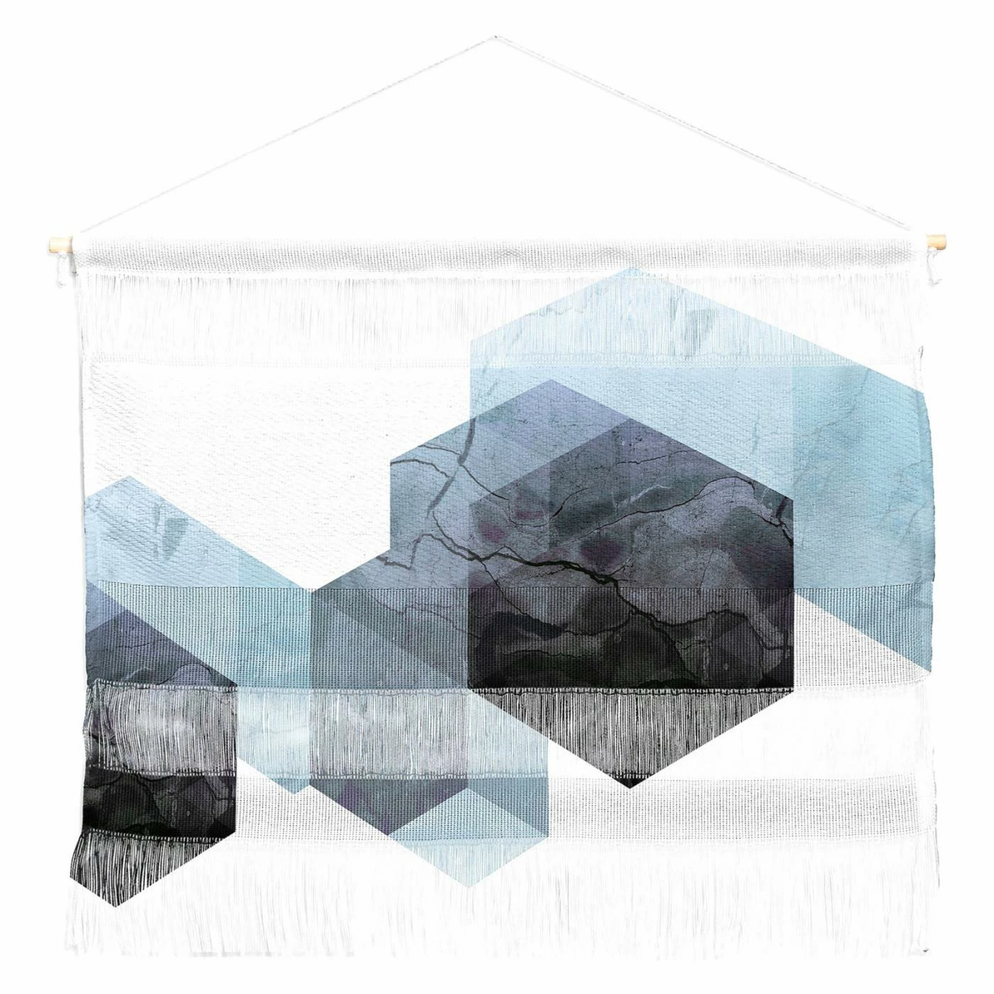 Brand new ๐งจ Upholstered Deny Designs Emanuela Carratoni Neutral Marble Geometry Wall Scroll ๐งจ