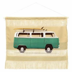 Best reviews of 🎁 Upholstered Deny Designs Florent Bodart Famous Cars 5 Van Wall Scroll ⭐